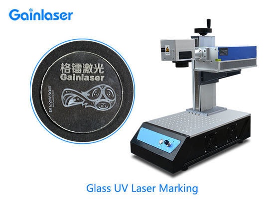 macchina della marcatura del laser di vetro di 5Watt 0.15mm per il codice a barre
