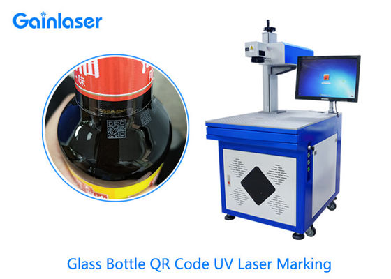 Macchina UV di vetro della marcatura del laser dell'analizzatore di AC110V 0.02mm